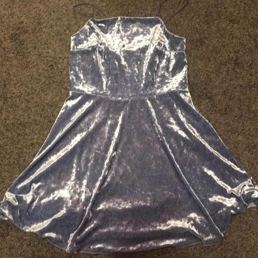 SALEBlue Velvet Dress